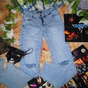 Nasty Gal acid wash dad jeans 🛼 size 6